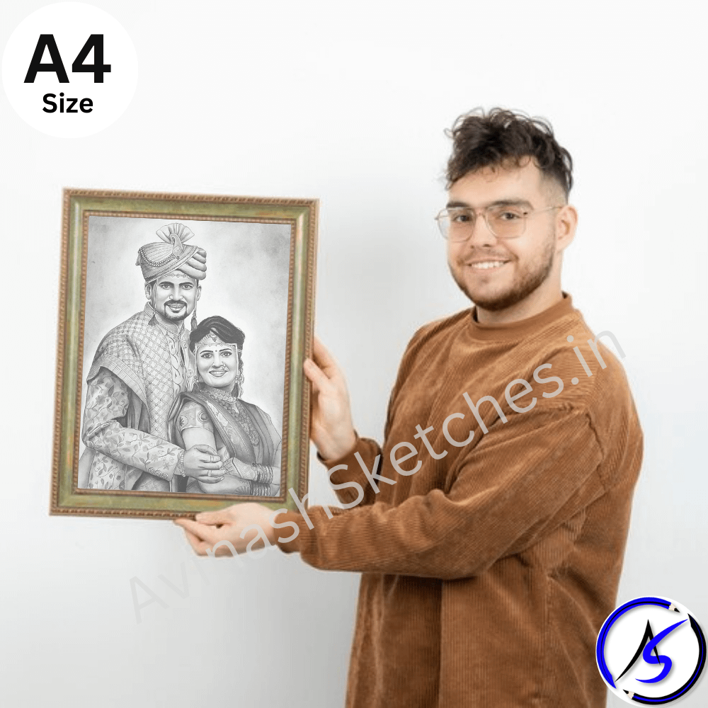 Avinash Sketches- Handmade Pencil Face SKetch - 4